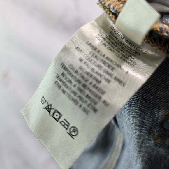 Anthropologie Shorts Womens 28 High Rise Denim Jean Pilcro Cuffed Tie Dye - Picture 12 of 14